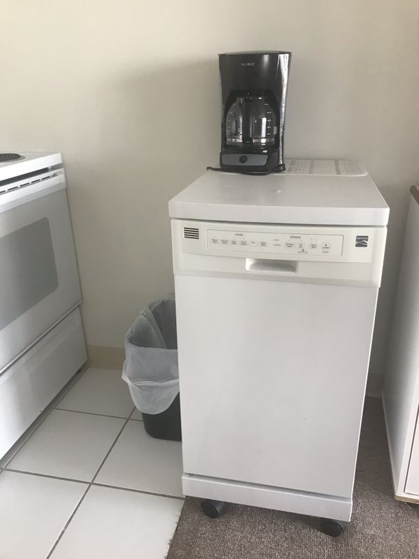 Portable dishwasher sears Kenmore white for Sale in Fort Myers Beach