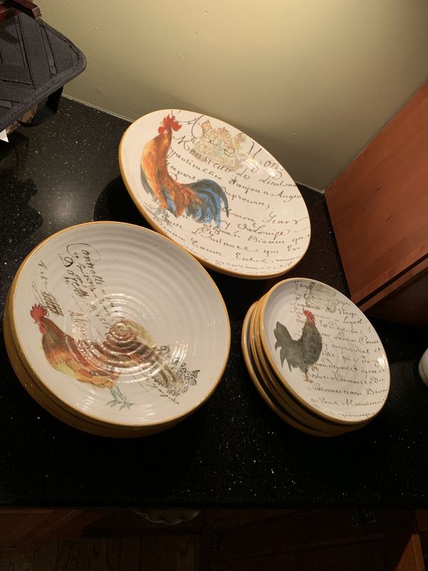 WilliamsSonoma Rooster script Collection Discontinued French pasta