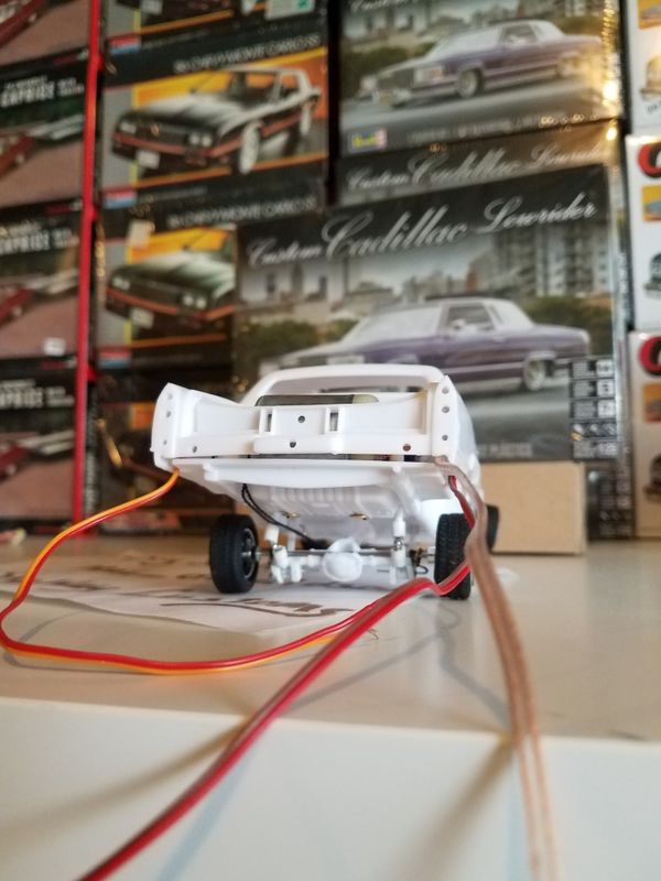 Revell custom Cadillac lowrider model car on hydraulics for Sale in