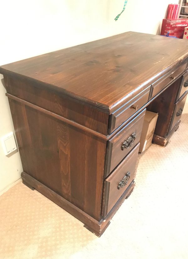 Antique wood desk for Sale in Bonney Lake, WA OfferUp