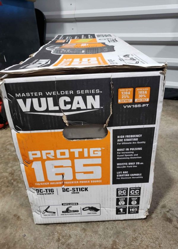 VULCAN PRO TIG 165 TIG & STICK WELDER 2 MONTHS OLD for Sale in Oakley