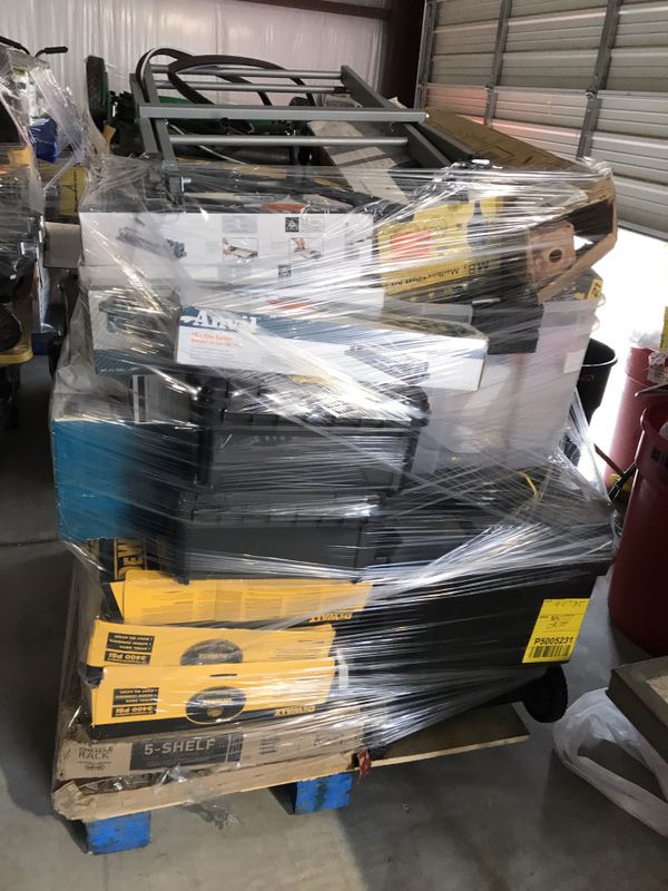Home Depot pallets, from $250.00-$550.00. These pallets are Home Depot
