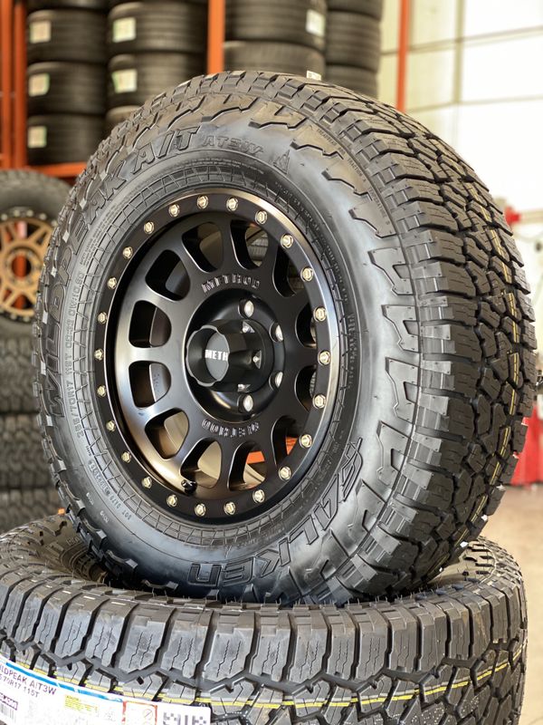 New Method 305 Matte Black With New 265 70r17 Falken At3 Tires For Sale 