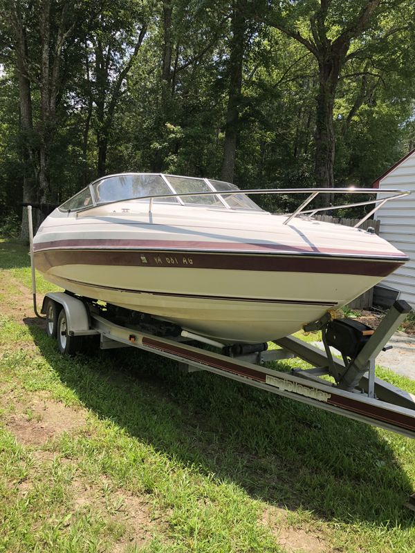 21’ Monterey 206 SCR ski boat 1991 cuddy cabin with aluminum trailer ...