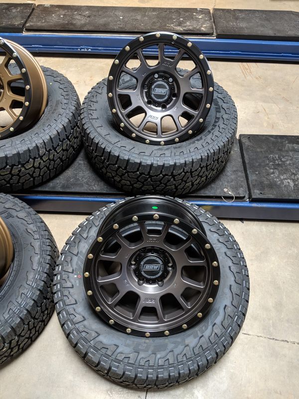 RRW RR5-V 6x139 17x8.5 GUNMETAL WHEELS TIRES COMBO TACOMA GX470 4RUNNER ...