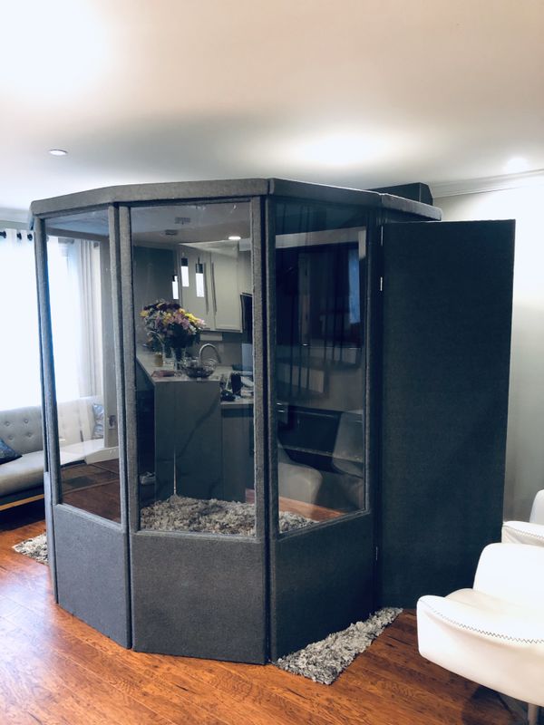 Custom Drum Sound Isolation Enclosure Booth Shield With Plexiglass OBO