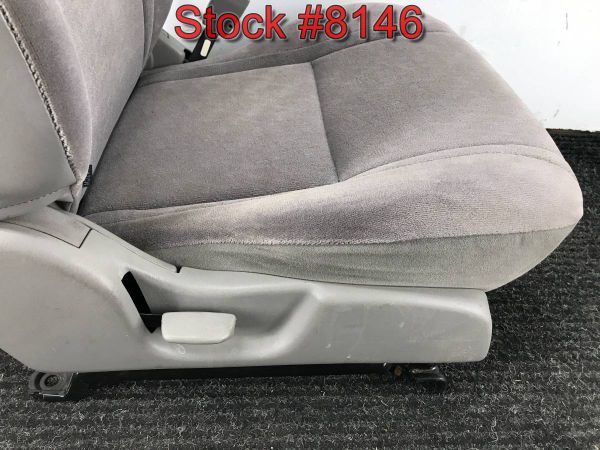 2004 Toyota Tacoma Tan Gray Cloth Front BUCKET Seats Seat Stock 8146 
