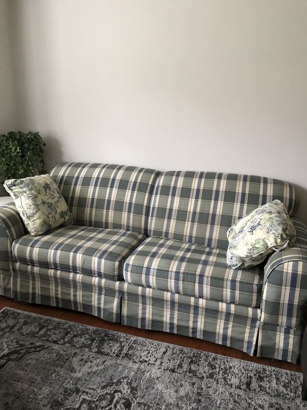 Red Plaid Sofa Broyhill Matttroy