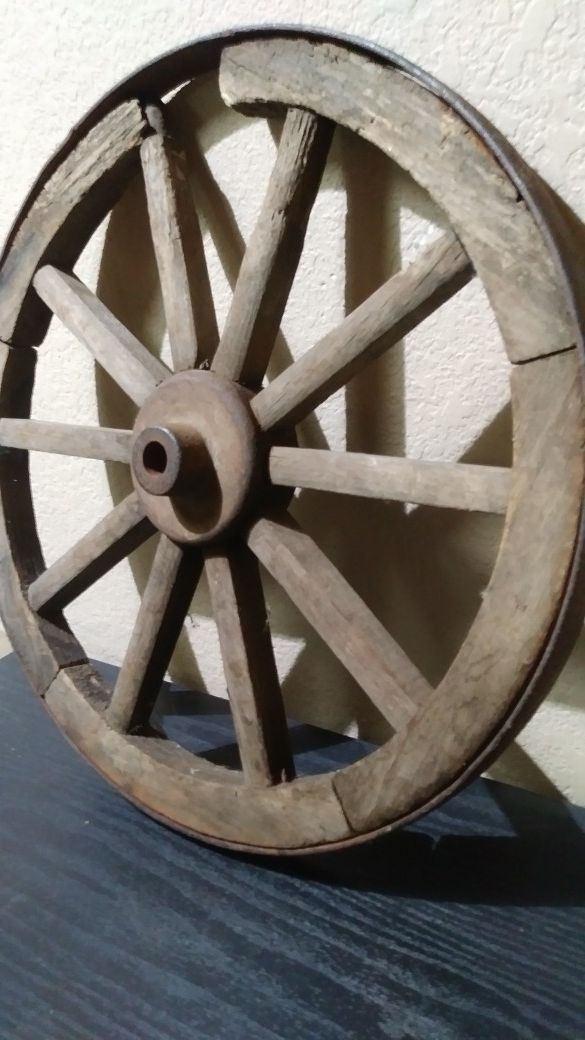 Antique cart wheel iron steel for Sale in Phoenix