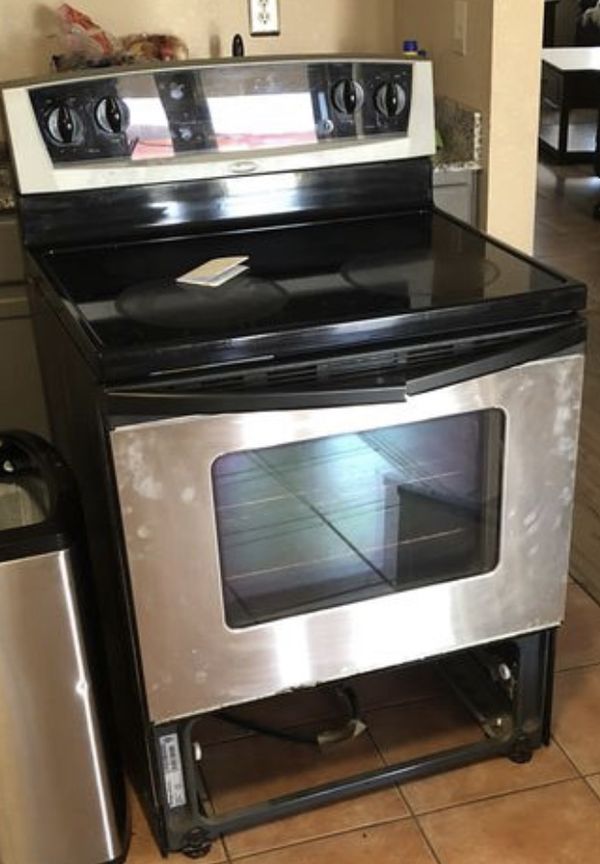 Whirlpool Stainless steel glass top stove for Sale in Phoenix, AZ OfferUp