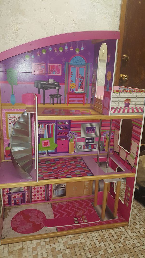 wooden barbie doll houses