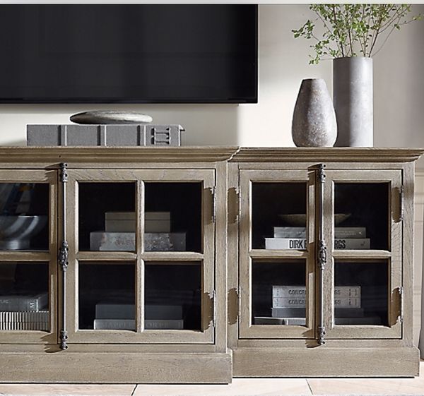 Restoration Hardware French Casement 100” Media Console for Sale in
