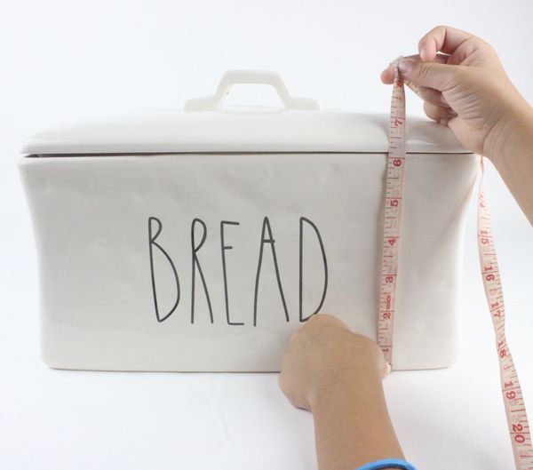 Rae Dunn Inspired Bread Box Canister Large Letter Engraved for Sale in