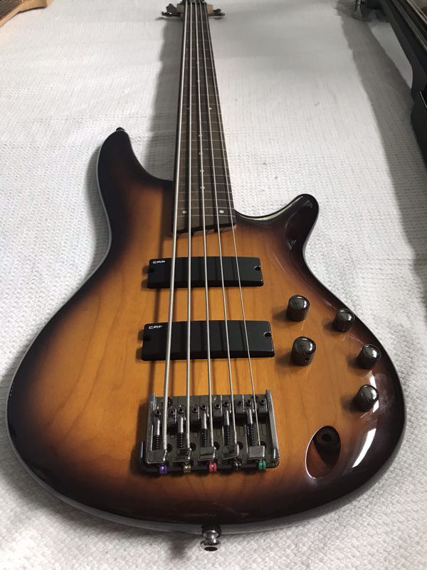 Bass Guitars Fender Jazz Bass, 5 string Ibanez, Stagg Electric Stand up bass ALL MINT for Sale