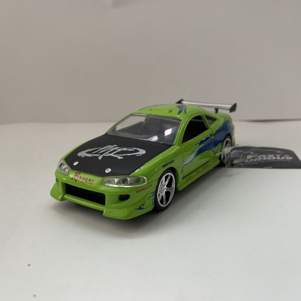 NEW 1995 Green Mitsubishi Eclipse Street Stock Racing Car Toy Diecast