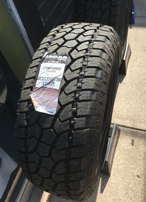 Radar 295/60/20 Renegade AT5 for Sale in Crowley, TX - OfferUp