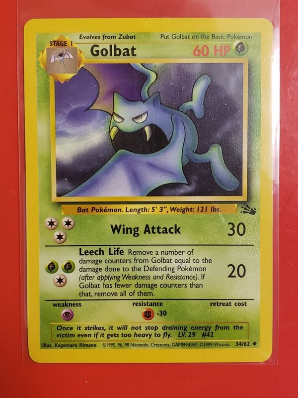 1999 Golbat Zubat Pokemon Card For Sale In Chula Vista CA OfferUp