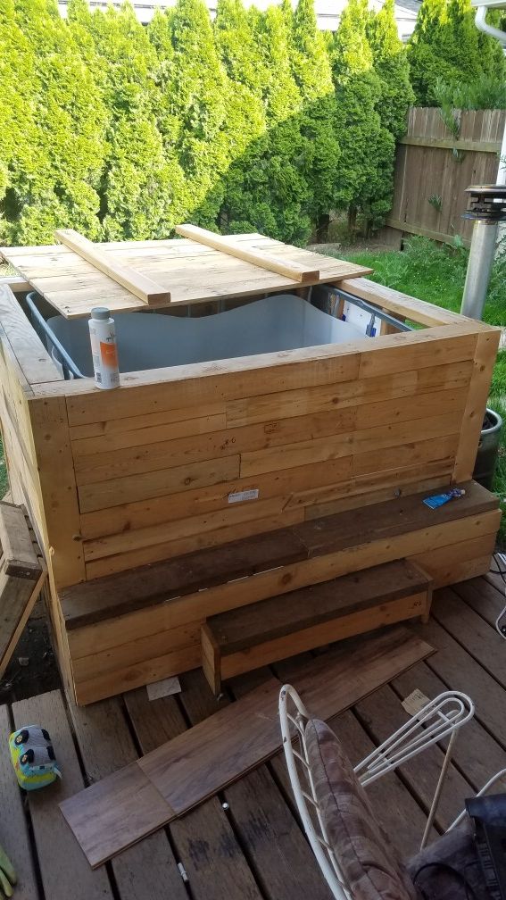 Diy Hot Tub Siding Hot Tub Siding for under 100 in 2020 Hot tub