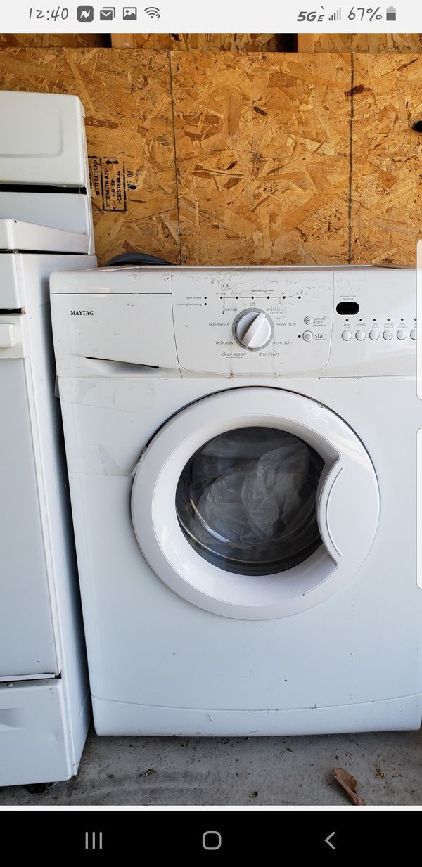 Maytag electric, stackable, apartment size washer and dryer. for Sale