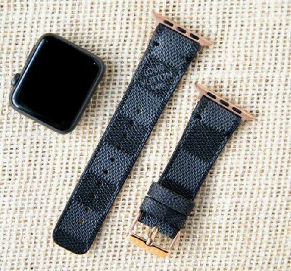 Louis Vuitton Apple Watch Band 38mm 40mm 42mm 44mm Damier Graphite for Sale in Queens, NY - OfferUp