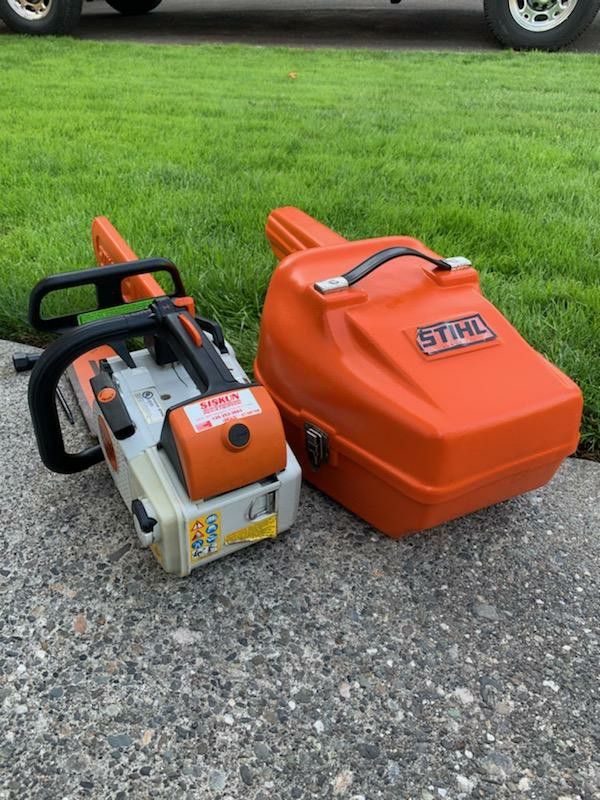 STIHL MS 200T PROFESSIONAL TOP HANDLE ARBORIST CHAINSAW W/ 16” BAR & CHAIN COVER, HARD CASE