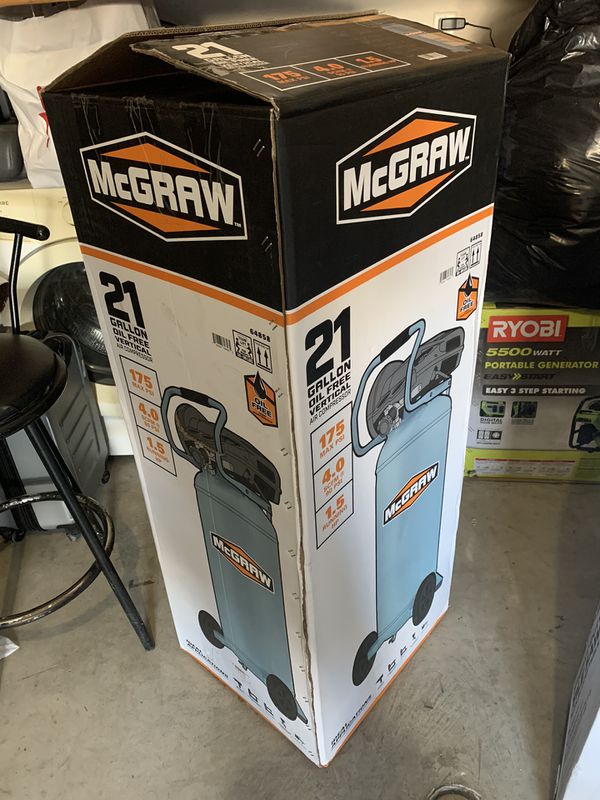 McGraw 21 Gallon Air Compressor for Sale in Perris, CA - OfferUp