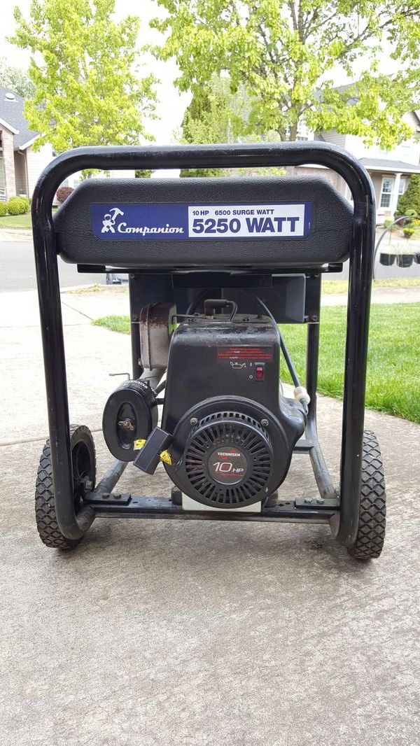 Sears craftsman Companion 5250 watt generator for Sale in Canby, OR ...