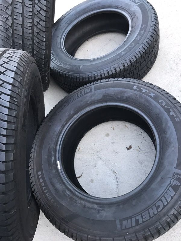 2017 new take offs michelin LTX all terrain E rated 18 inch tires for