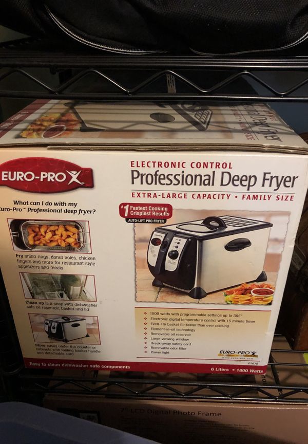 EUROPRO X ELECTRONIC DEEP FRYER 6 LITERS for Sale in Chandler, AZ OfferUp