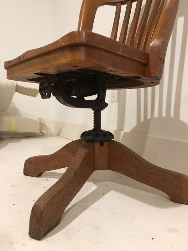 Antique Office Chair Milwaukee Chair Co Pat October 20 1914