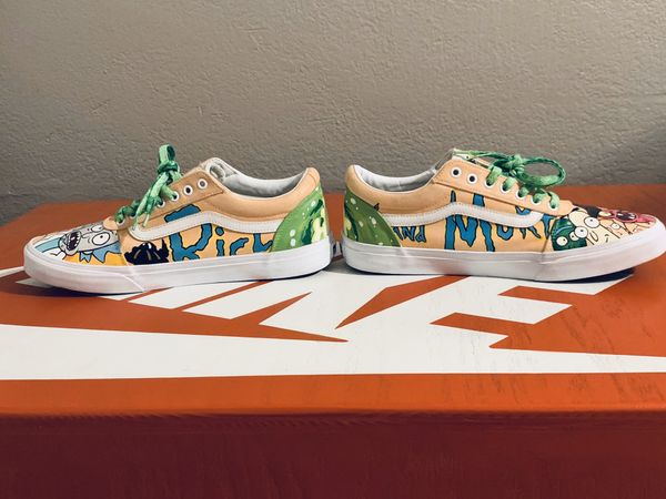 Vans x Rick and Morty (custom hand painted canvas shoes Vans x Rick and Morty (custom hand painted canvas shoes