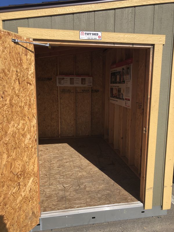 tuff shed, sundance series lean-to, 6’x10’ display for