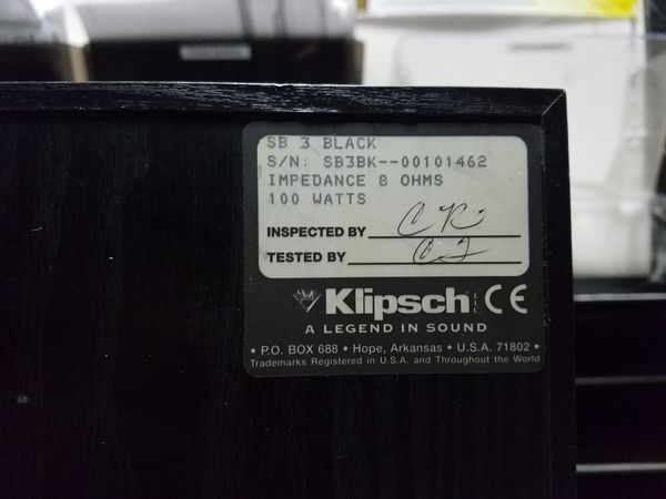 Klipsch Sb 3 Bookshelf Speakers For Sale In Federal Way Wa Offerup