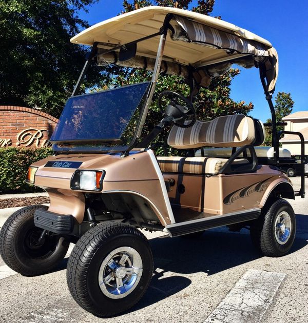 Tan lifted golf cart club car for Sale in DeLand, FL OfferUp