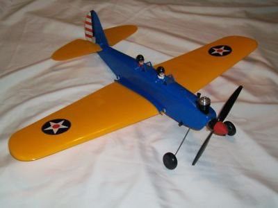 COX VINTAGE PT-19 Control Line FLIGHT TRAINER-.049 GAS ENGINE POWERED ...