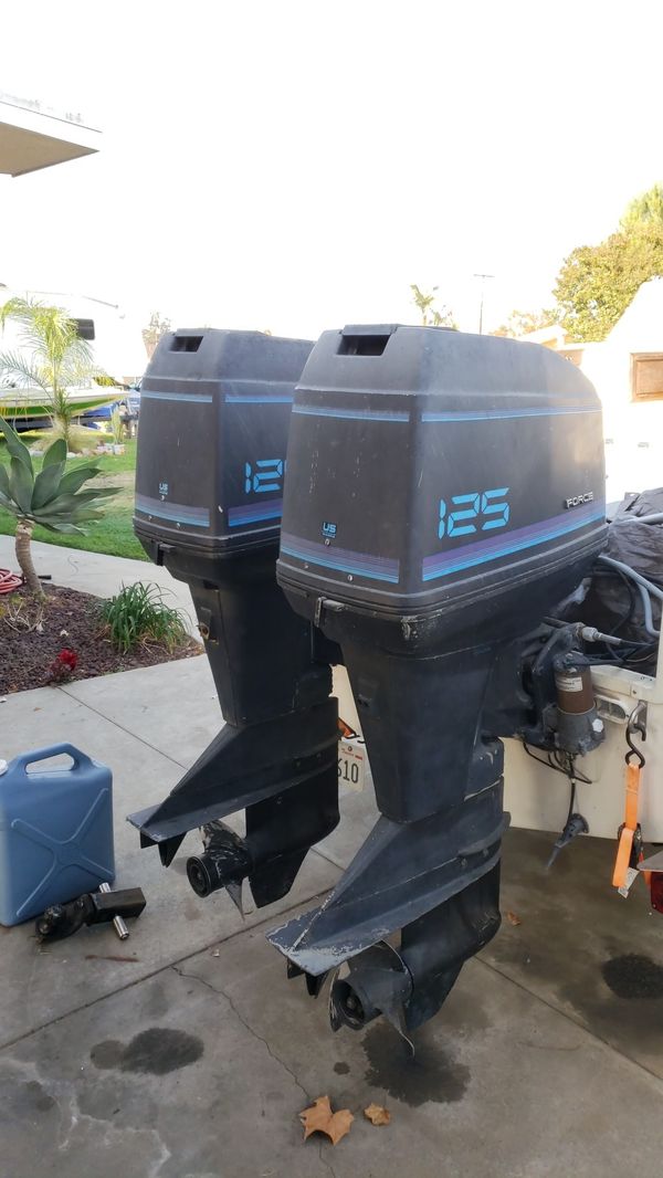 2 force 125 outboard motors for Sale in Whittier, CA - OfferUp