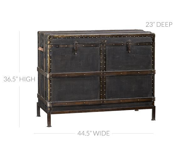 Ludlow Trunk Bar Cabinet Pottery Barn For Sale In Atlanta Ga