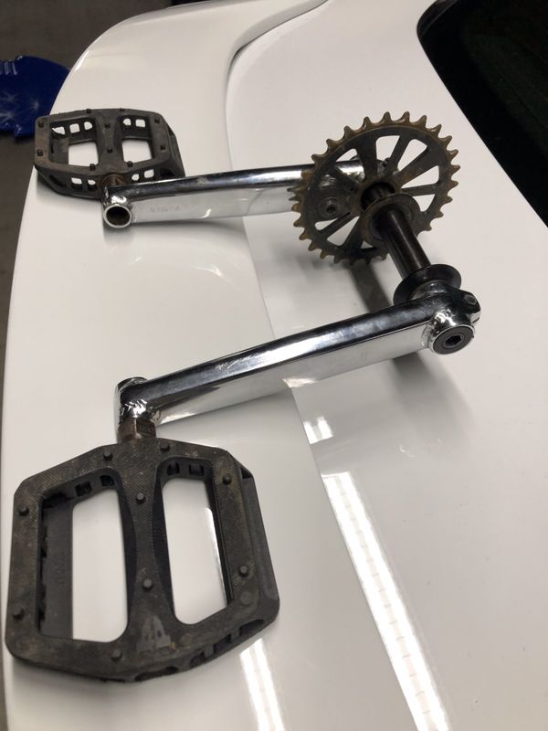 Bmx 3 pc cranks chrome for Sale in San Diego, CA OfferUp